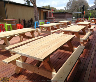 Conventional Wooden Picnic Table