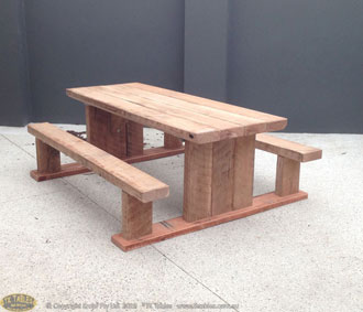 Compact T Design Outdoor Timber Furniture Table