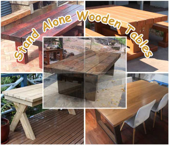 Stand Alone Wooden Tables